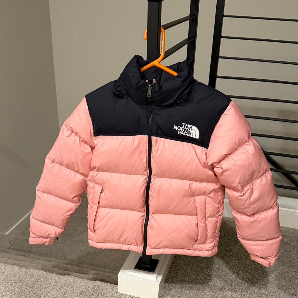 The North Face Women's 1996 Nuptse Down Jacket in Pink and Black XS